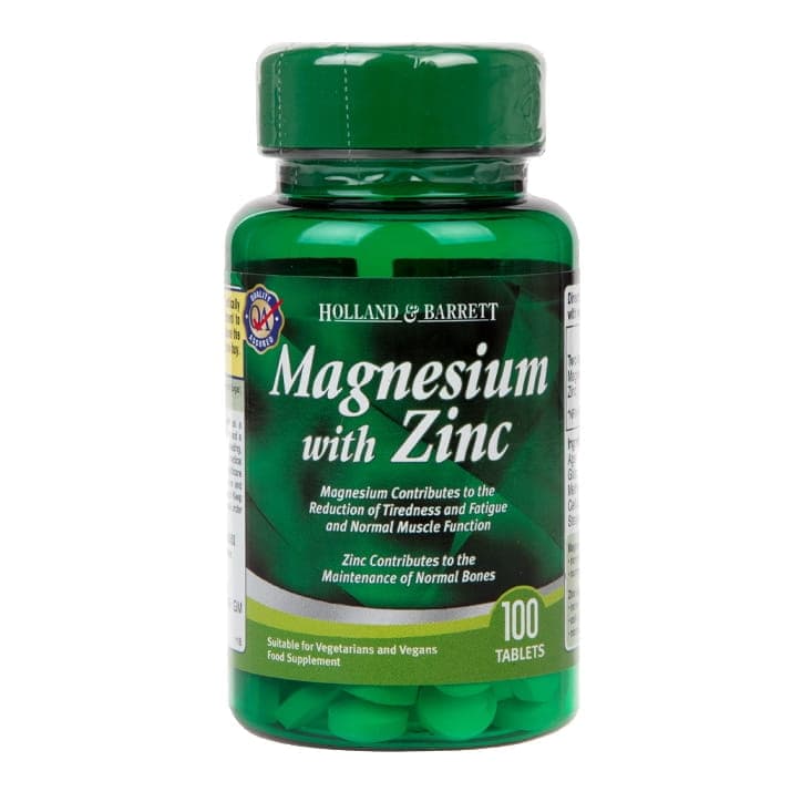 Holland & Barrett - Magnesium with Zinc – Holland & Barrett förpackning