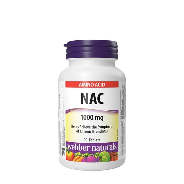 Webber Naturals NAC 1000 mg - 90 Tablets – Webber Naturals
