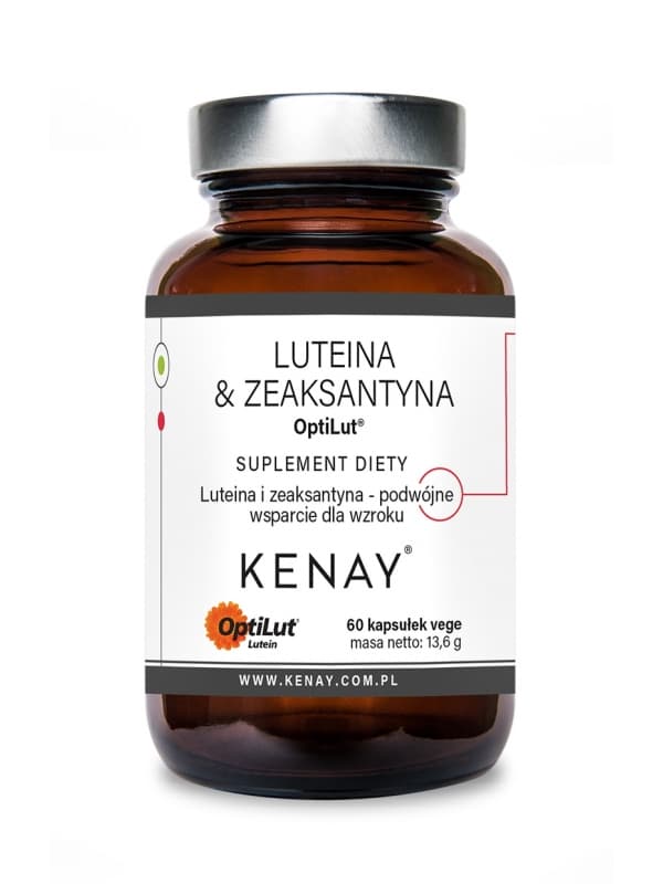 Kenay - Lutein och zeaxantin Optilut - 60 kapslar – förpackning