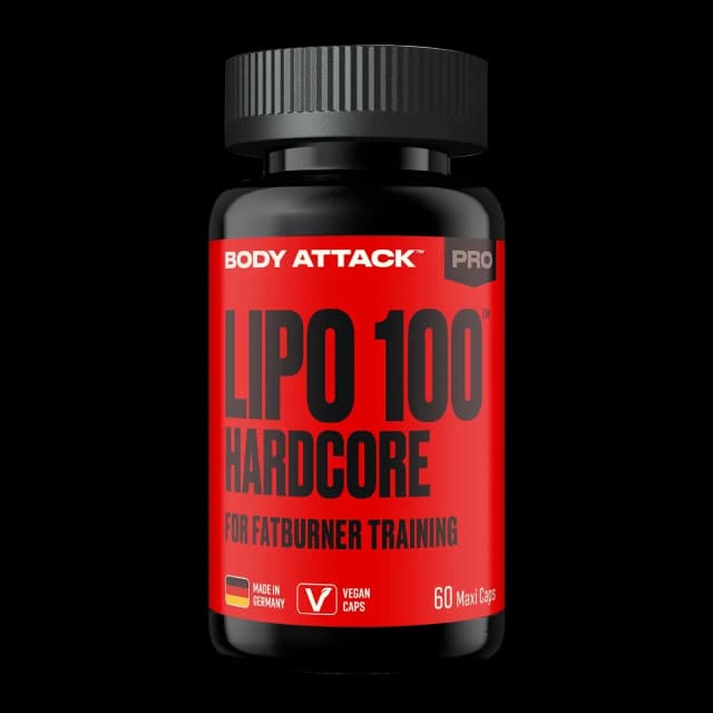Body Attack - LIPO 100 HARDCORE - 60 kapsler – Body Attack