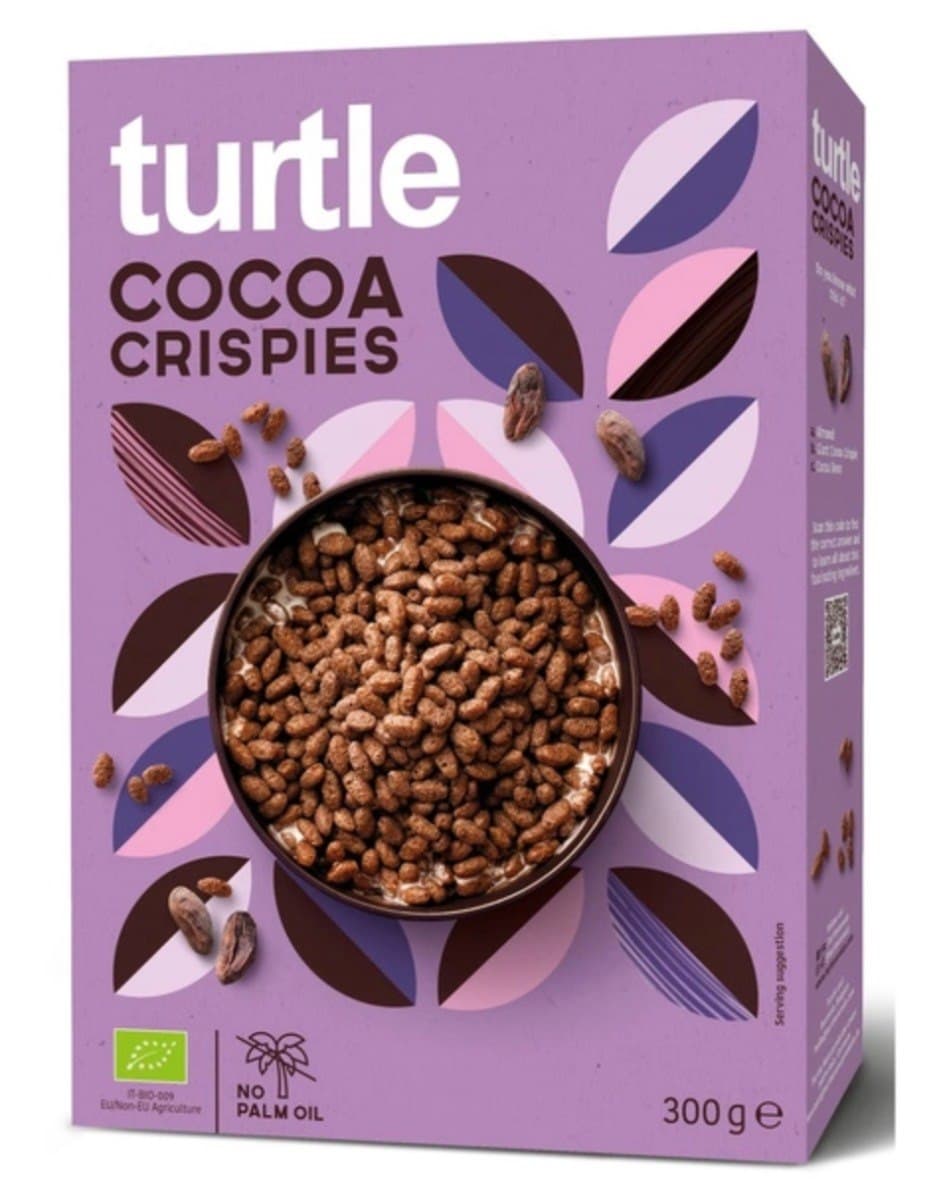 Turtle - Cocoa Crispies - 300g – Turtle förpackning