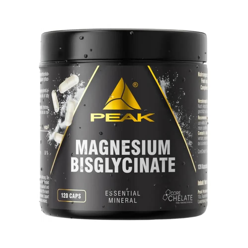 Peak Performance - Magnesium Bisglycinate - Uden smag - 120 Kapsler – Peak emballage