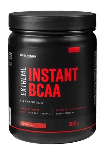 Body Attack - BCAA Extreme - Grönt äpple, 500 g, snabblöslig – Body Attack förpackning