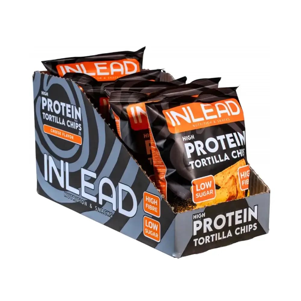 Inlead High Protein Tortilla Chips – Inlead förpackning