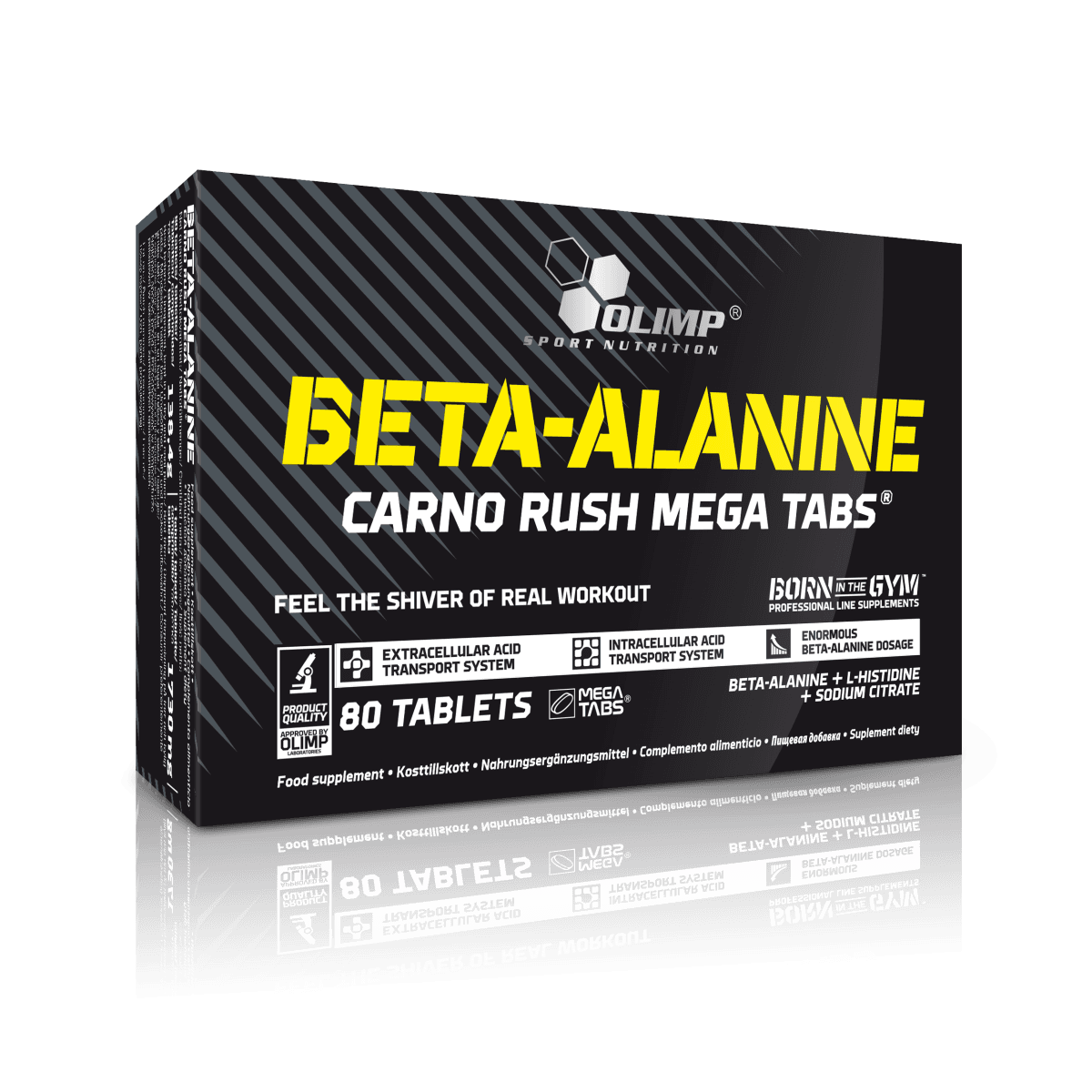 Olimp Labs - Beta-alaniini, Carno Rush Mega Tabs - 80 tablettia – Olimp Labs pakkaus