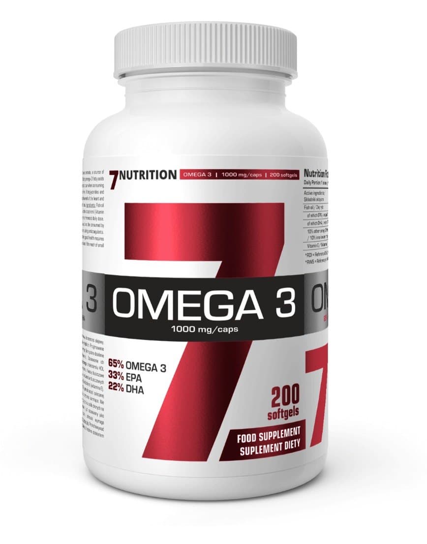 7 Nutrition - 7Nutrition Omega-3 65% 1000mg – 7 Nutrition förpackning