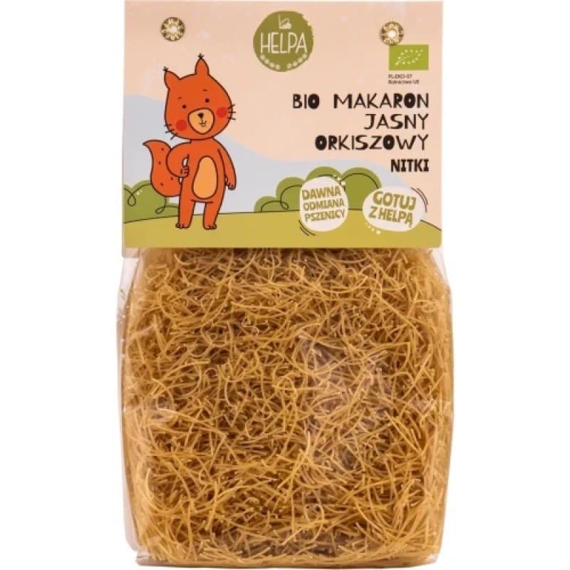 Helpa BIO Makaron Jasny Orkiszowy Nitki 250 g
