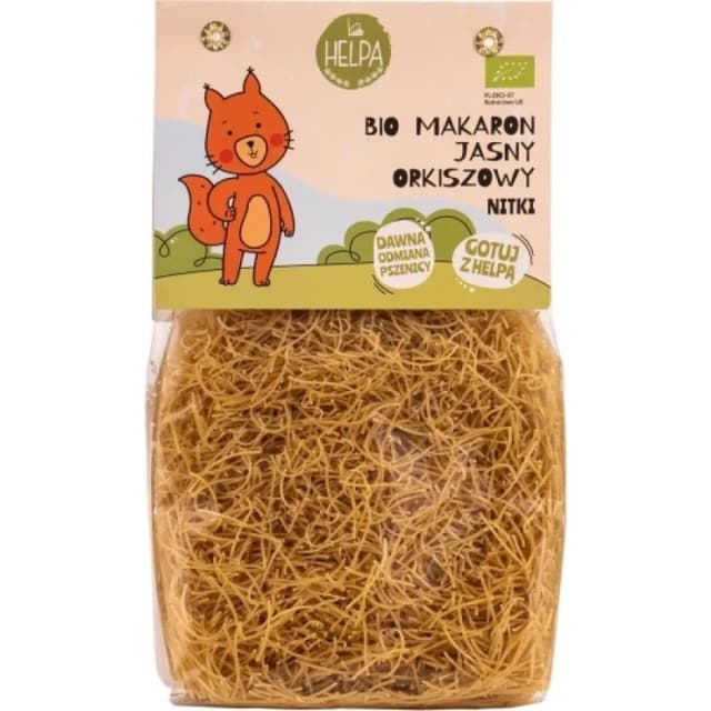 helpa - Økologisk lys speltpasta, tynde tråde - 250 g – helpa