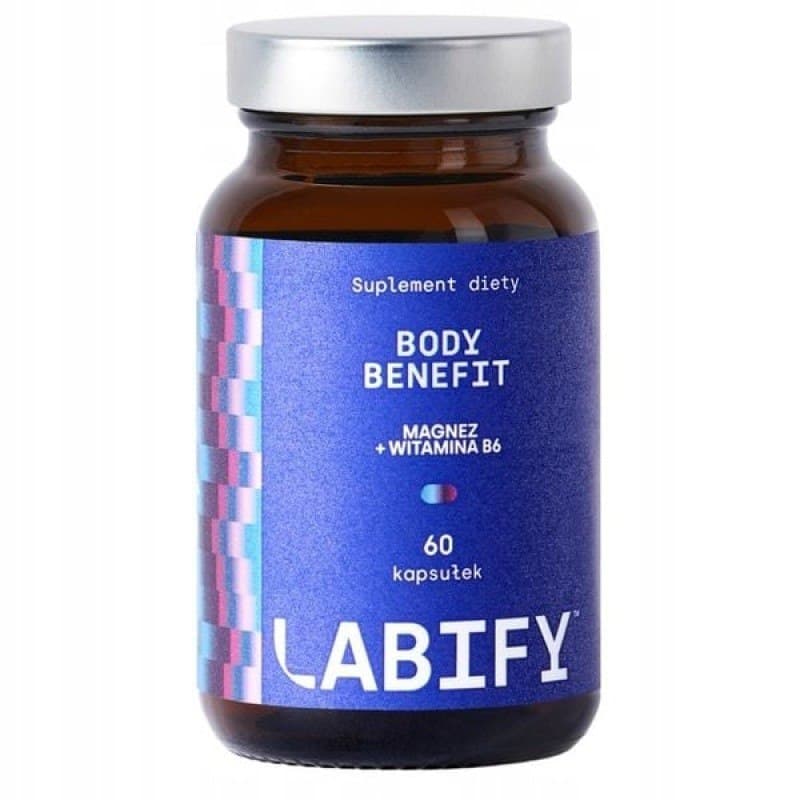 Labify - Magnesium + B6 - 60 Capsules – Labify förpackning