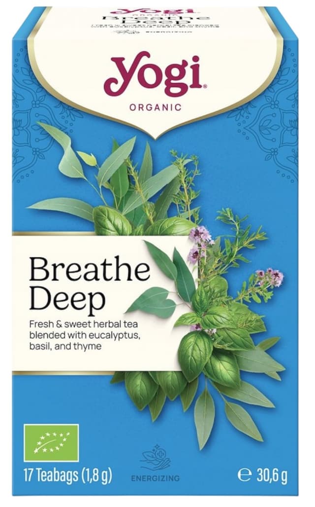 Yogi - Breathe Deep - 17 tepåsar, 30,6 g – Yogi