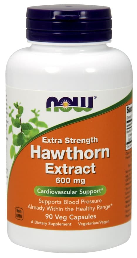 NOW Foods - Hawthorn Extract - Cardiovascular Support – NOW Foods förpackning