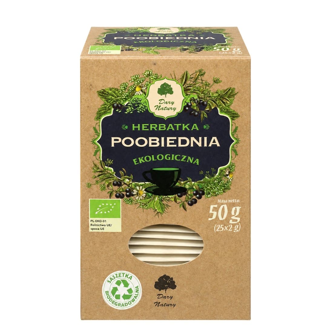 Dary Natury - Afternoon Tea - 25 sachets x 2.0g – Dary Natury förpackning