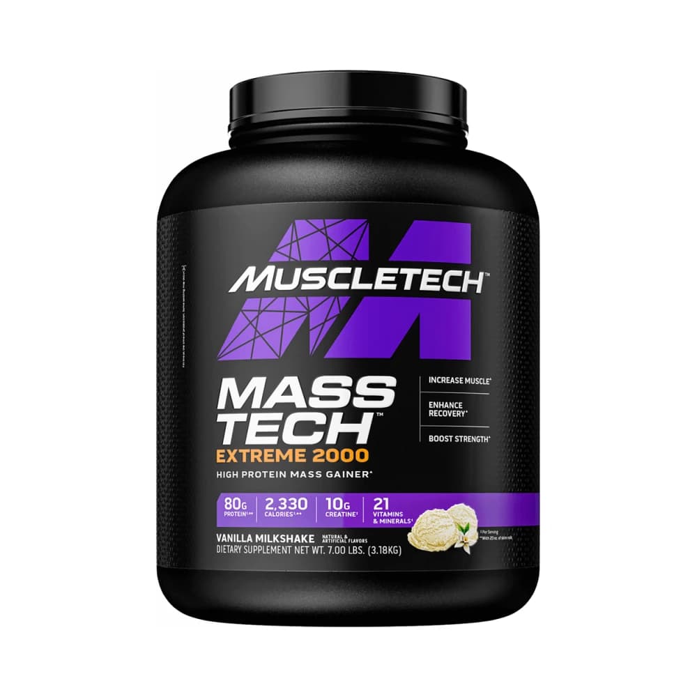 MuscleTech - Mass Tech Extreme 2000 - Vanilla Milkshake - 7.00 lbs – Muscletech förpackning