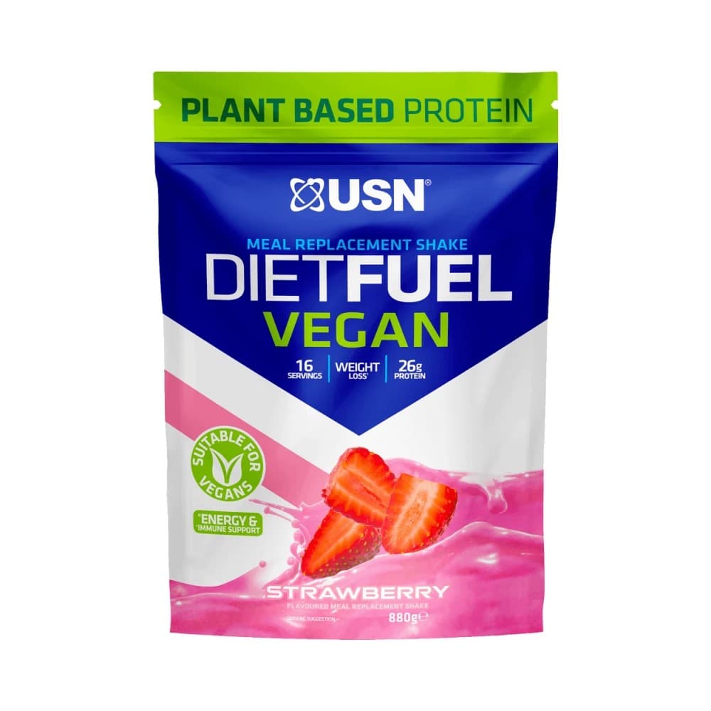 USN - Diet Fuel Vegan Strawberry - 880g
