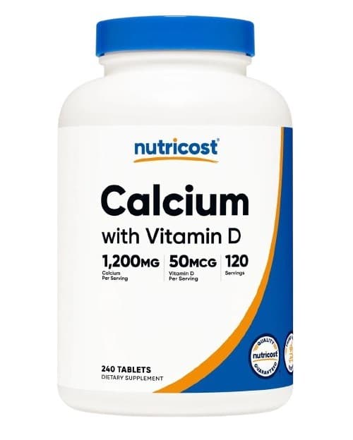 Nutricost Calcium med Vitamin D – Nutricost emballage