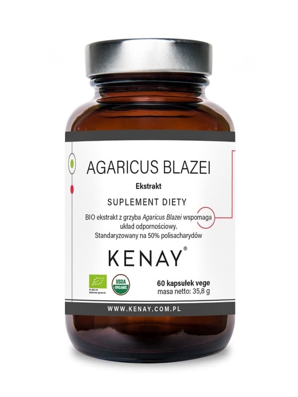 Kenay - Agaricus blazei - 60 kapslar – förpackning