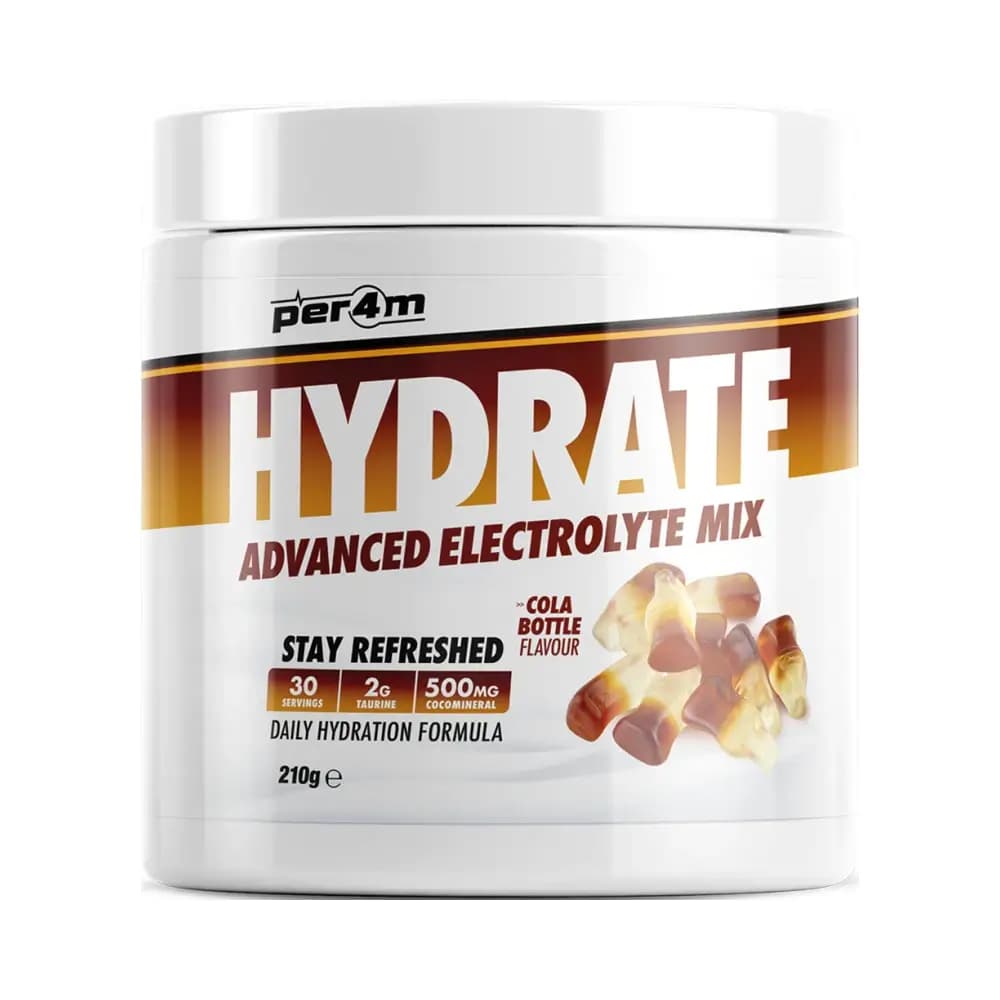 Per4m - Hydrate Advanced Electrolyte Mix - Cola Bottle - 210g – Per4M förpackning
