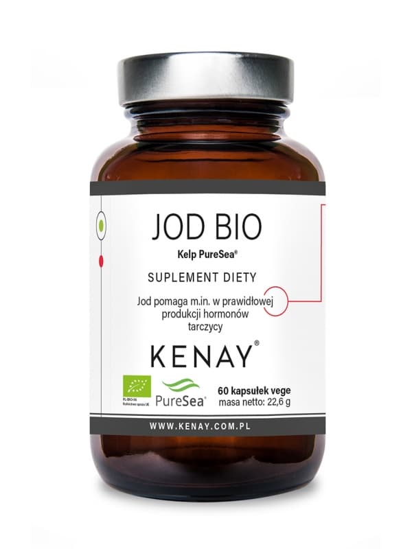 Kenay - Kelp, jodkälla - 60 kapslar – förpackning