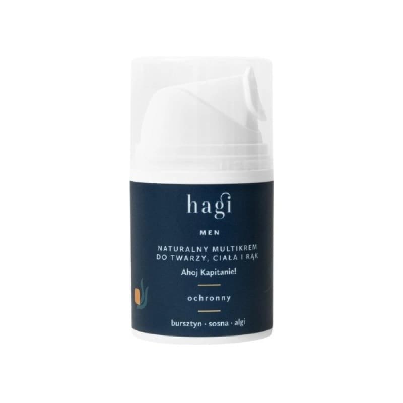 Hagi - Multikrem Body, Face & Hands Ahoj Kapitanie 50ml – Hagi förpackning