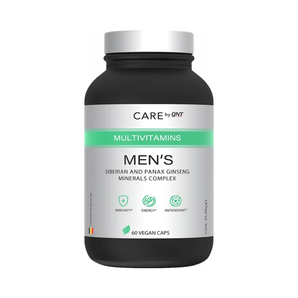 QNT - Men's Multivitamins - Unflavoured - 60 vegan caps – QNT förpackning