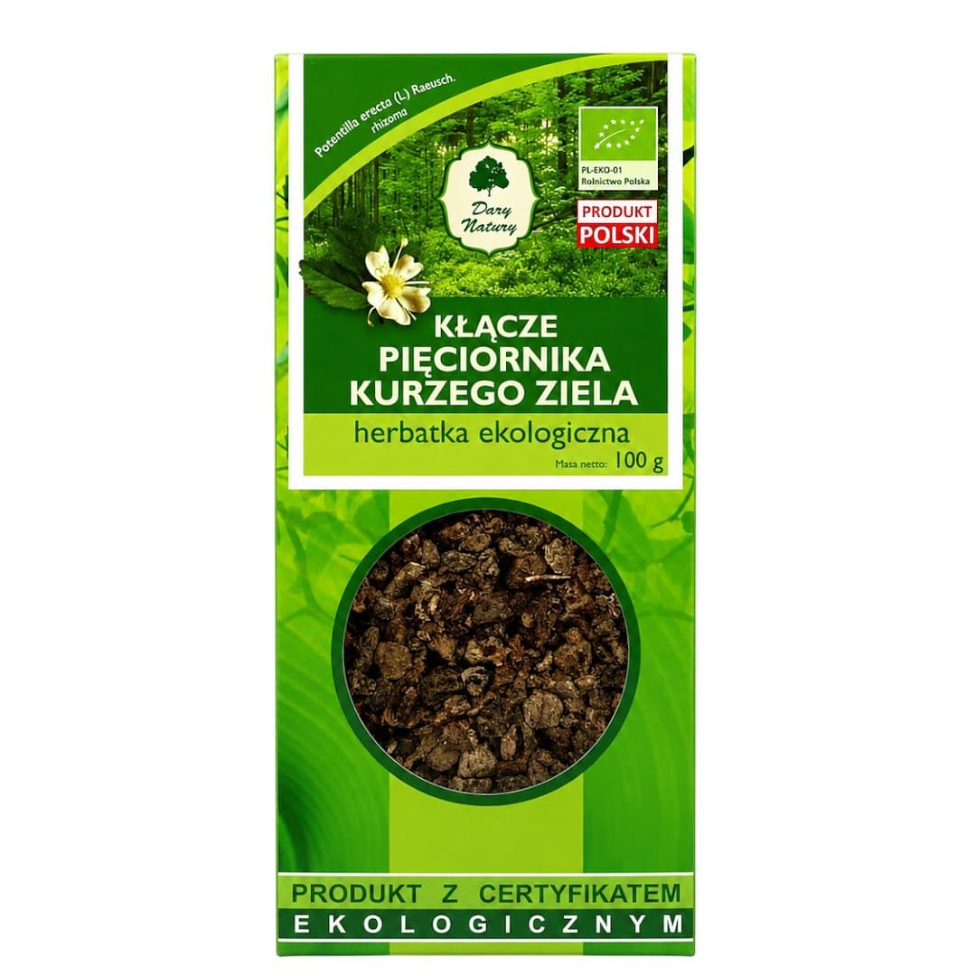 Dary Natury - Cinquefoil Root Tea - 50g – Dary Natury förpackning