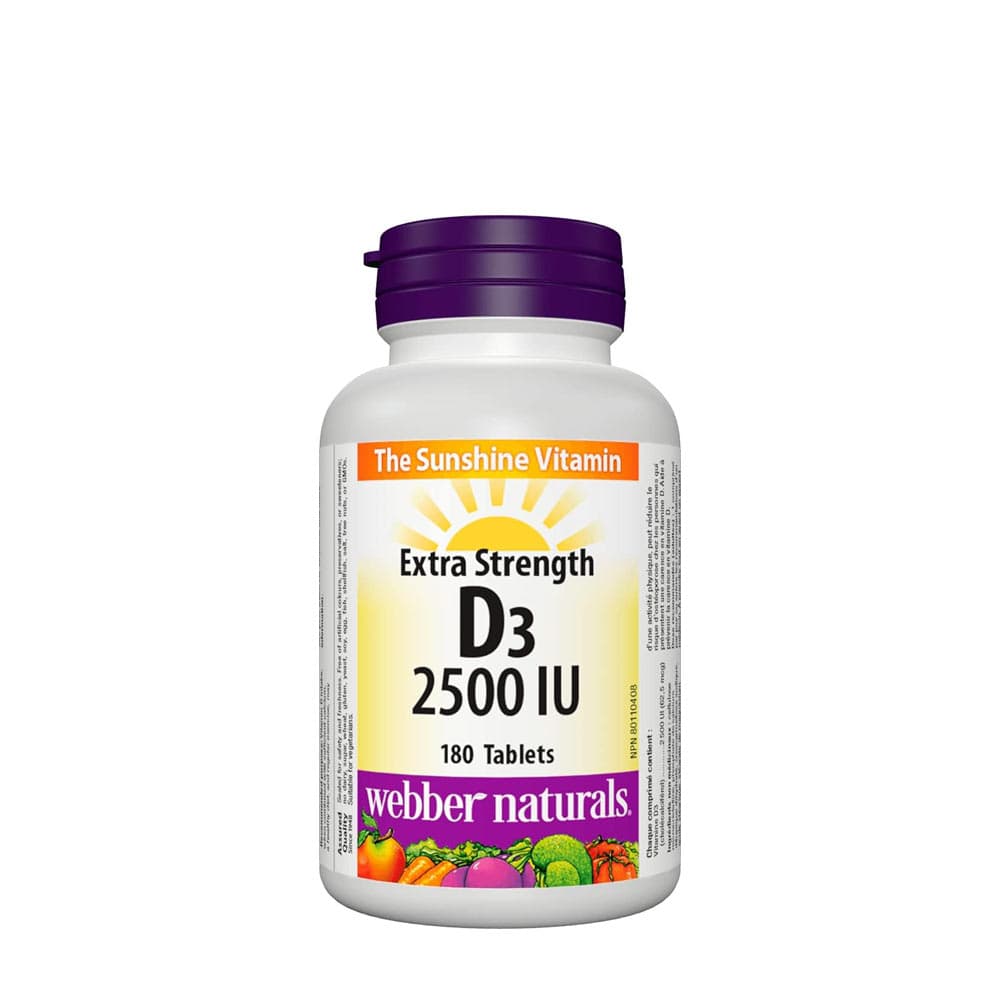 Webber Naturals - Vitamin D3 2500 IU – Webber Naturals förpackning