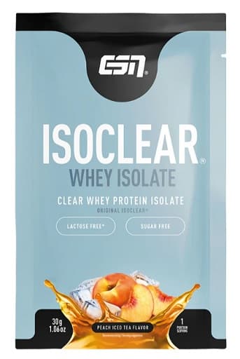 ESN (Elite Sports Nutrition) - Isoclear - 10 x 30 g prøver, grønt æble – ESN (Elite Sports Nutrition) emballage