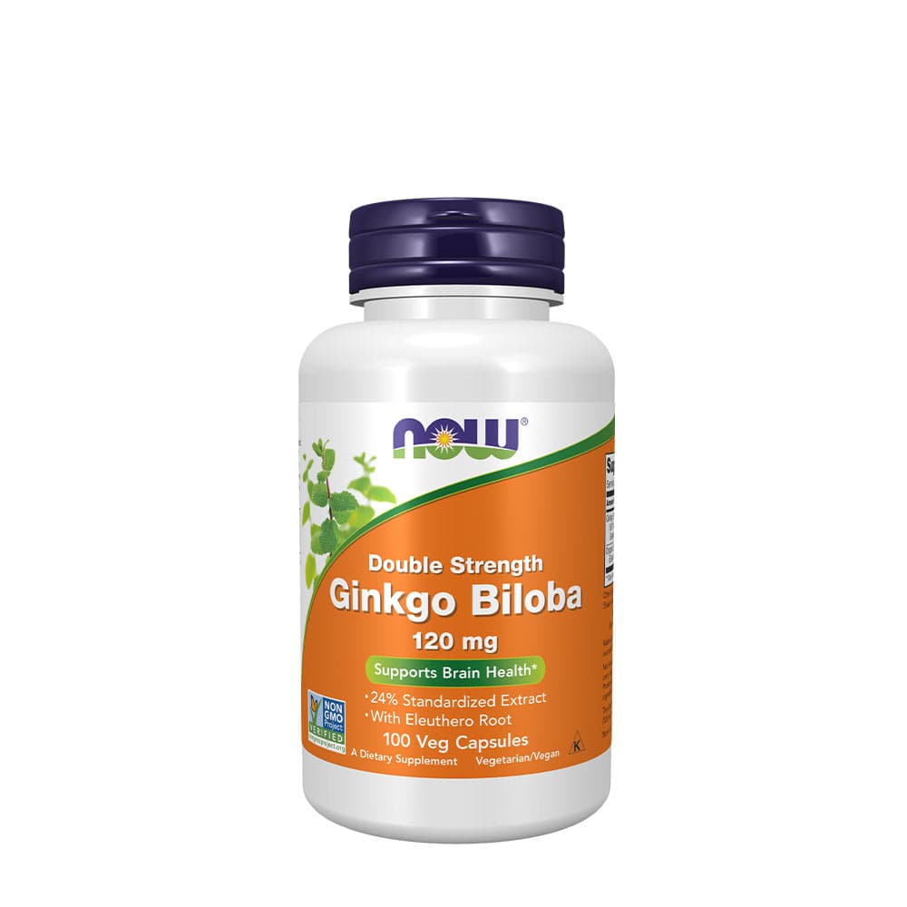 NOW Foods - Ginkgo Biloba - Cognitive Support – NOW Foods förpackning