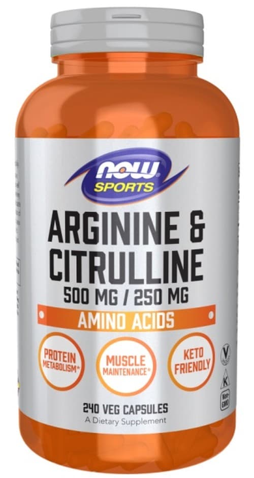 Now Foods - Arginine & Citrulline 240 Vcaps