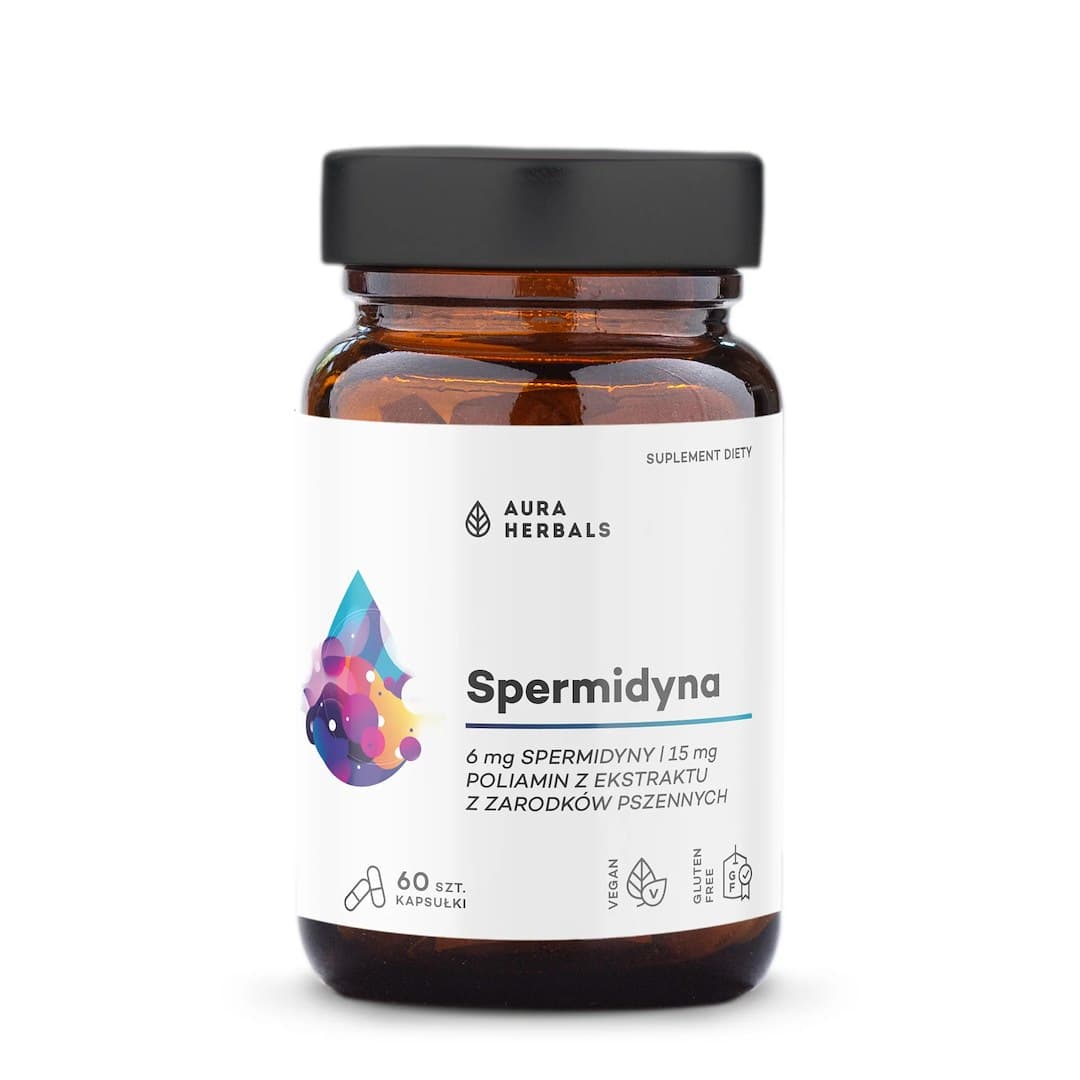 Aura Herbals - Spermidiini - 60 Kapselia – Aura Herbals pakkaus