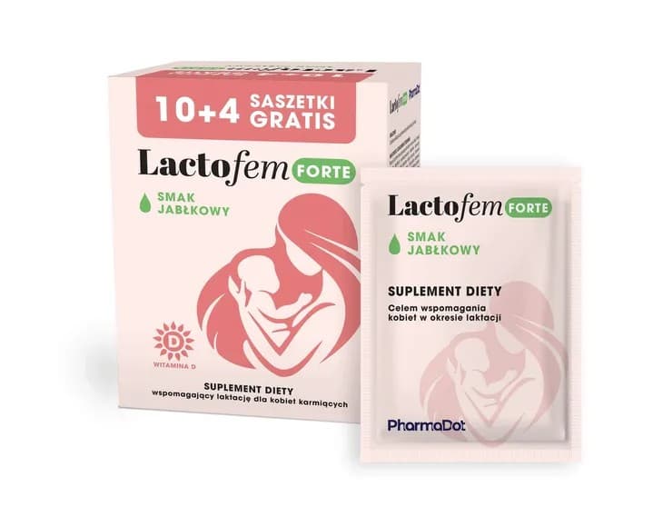 PharmaDot - Lactofem Forte - Äpple, 14 portionspåsar