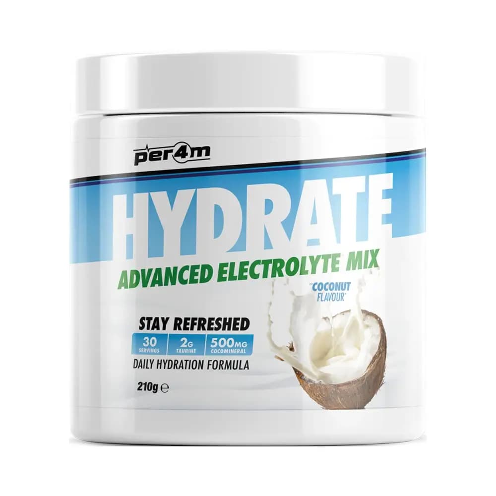 Per4m - Hydrate Advanced Electrolyte Mix - Coconut - 210g – Per4M förpackning