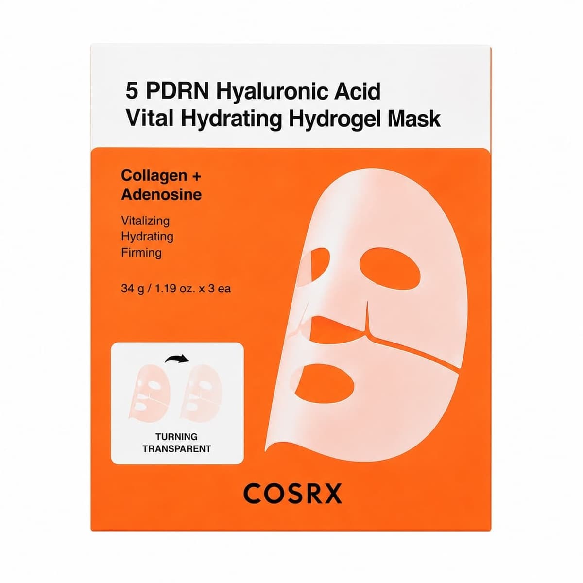COSRX - 5 PDRN Hyaluronic Acid Vital Hydrating Hydrogel Mask