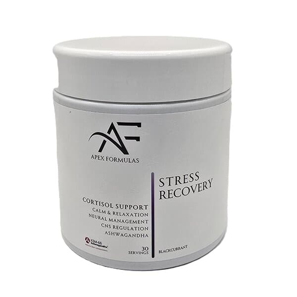 Apex Formulas - Stress Recovery, Blackcurrant - 390g – Apex Formulas förpackning