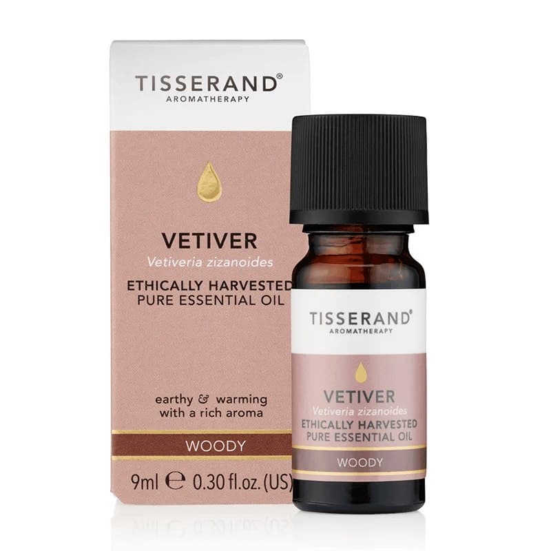 Tisserand Aromatherapy - Vetiver Essential Oil - 9ml – Tisserand Aromatherapy förpackning