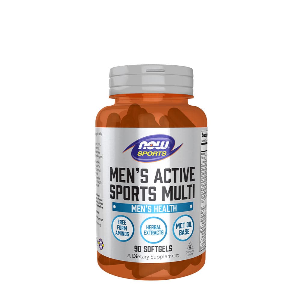 NOW Foods - Men'S Active Sports Multi – NOW Foods förpackning