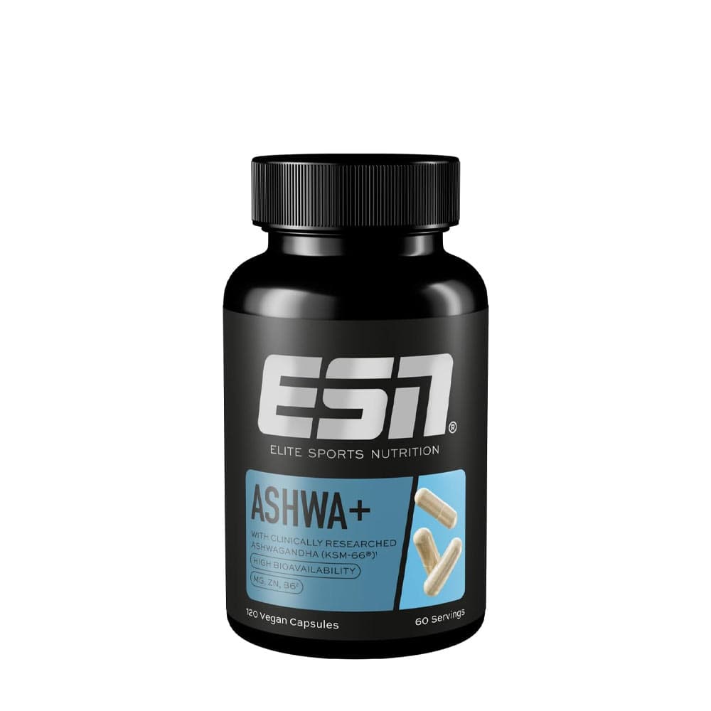 ESN - Ashwa+ - Stress & Wellness – ESN (Elite Sports Nutrition) förpackning