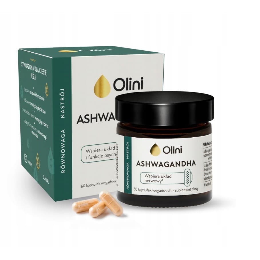 Olini - Ashwagandha Vegan Capsules 60 - 60 caps – olini förpackning