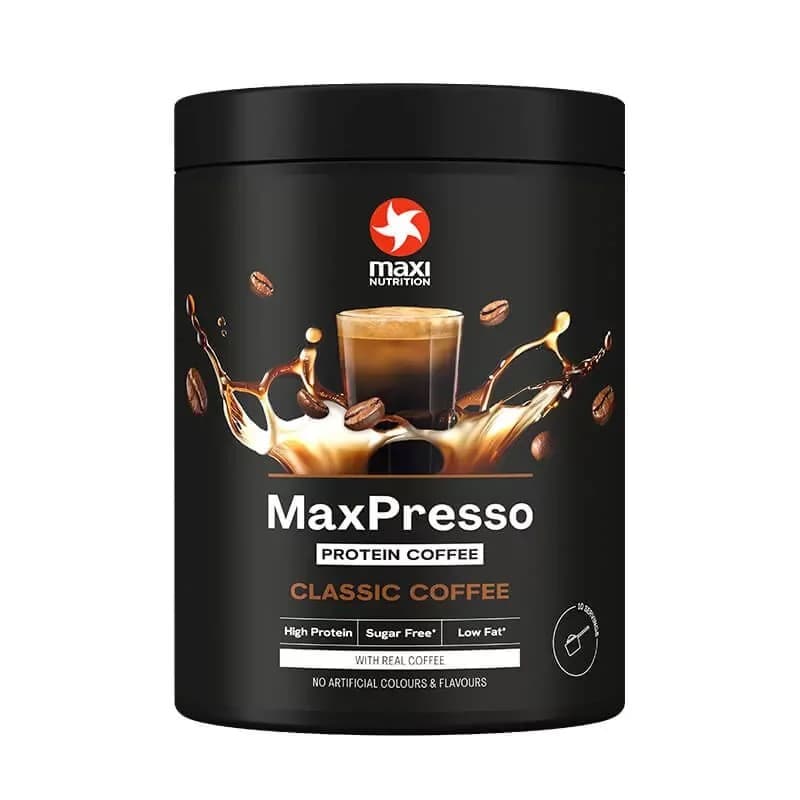 MaxiNutrition - MaxPresso proteinkaffe – förpackning