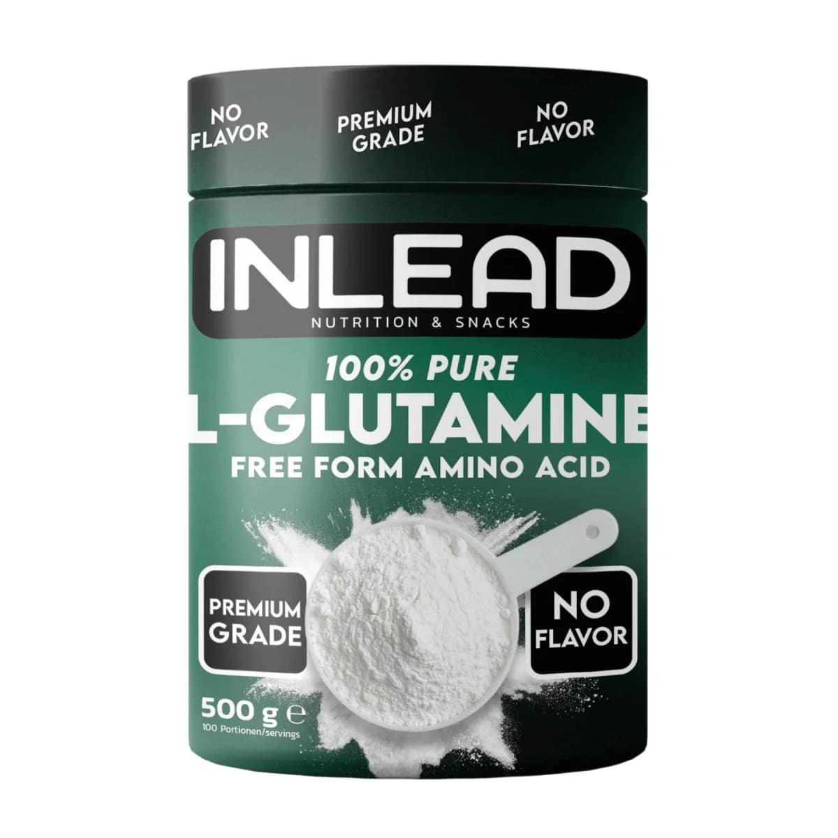 Inlead - L-glutamin - 500 g – förpackning