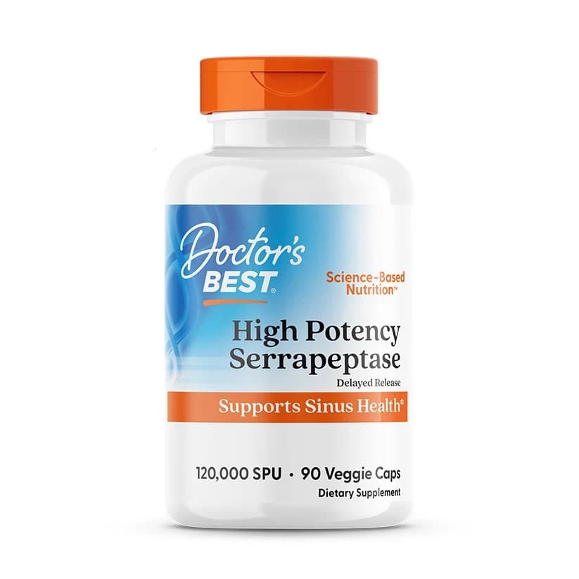 Doctor's Best - High Potency Serrapeptase – Doctor's Best förpackning