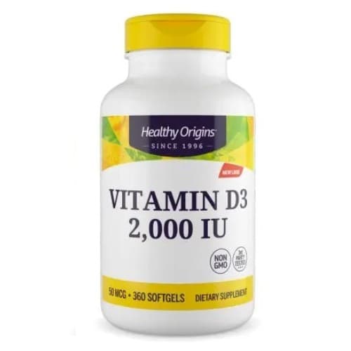 Healthy Origins Vitamin D3 – Healthy Origins förpackning