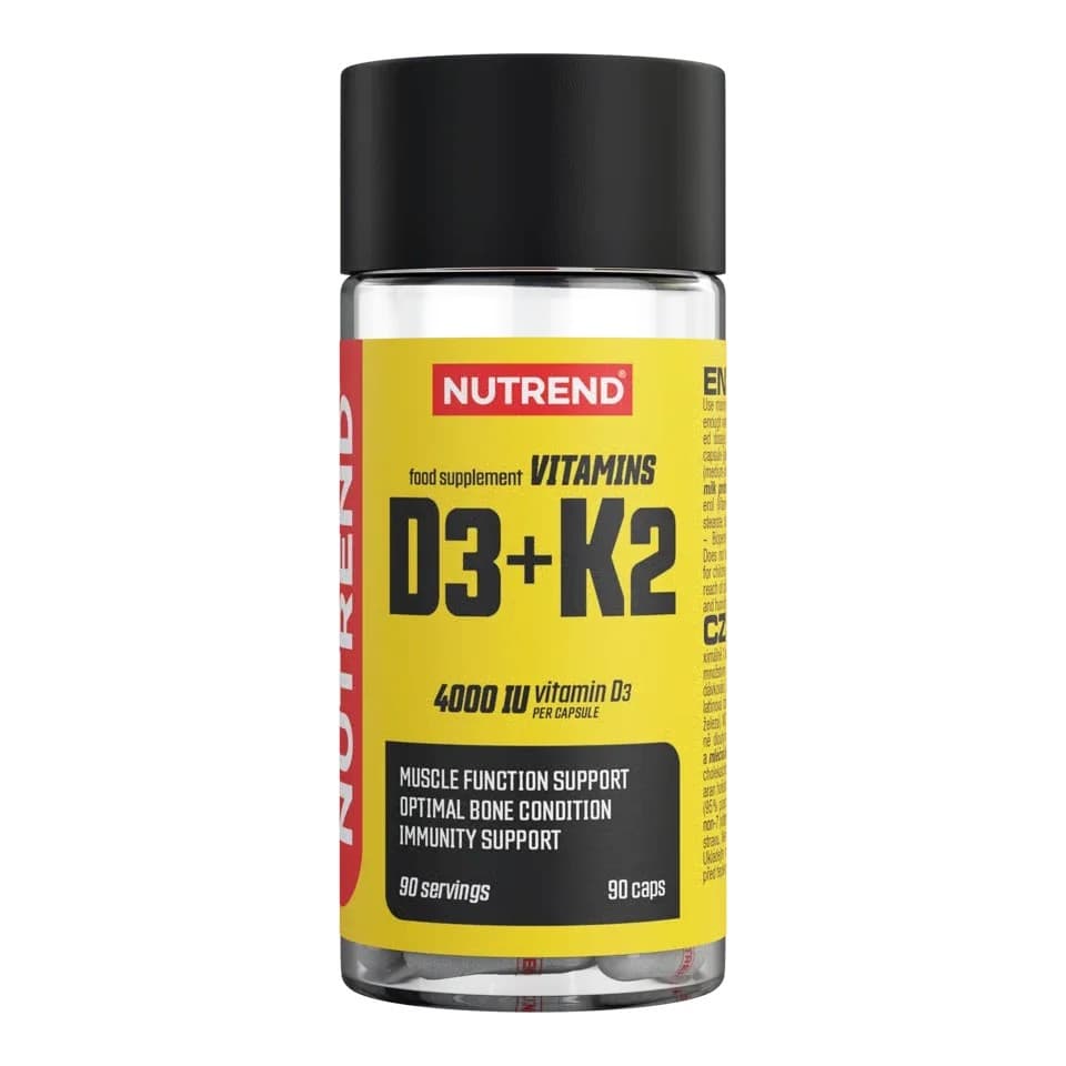 Nutrend - Vitamin D3 + K2 - 90 kapslar – förpackning
