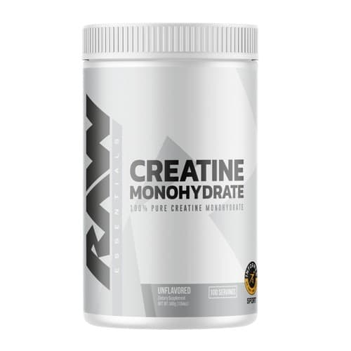 Raw Nutrition - Essential Creatine Monohydrate – Raw Nutrition förpackning