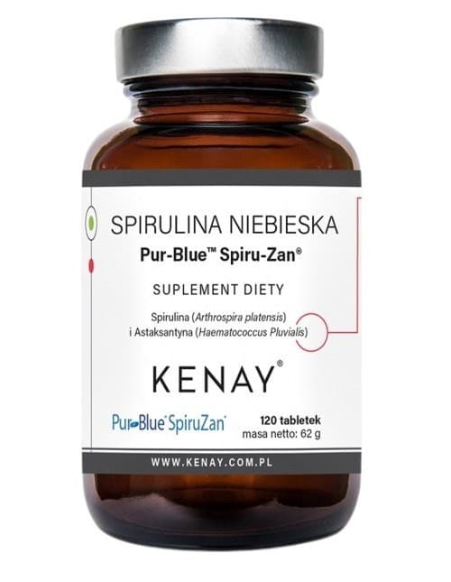 Kenay - Spirulina blå Pur-Blue Spiru-Zan (120 tabl.) – Kenay emballage