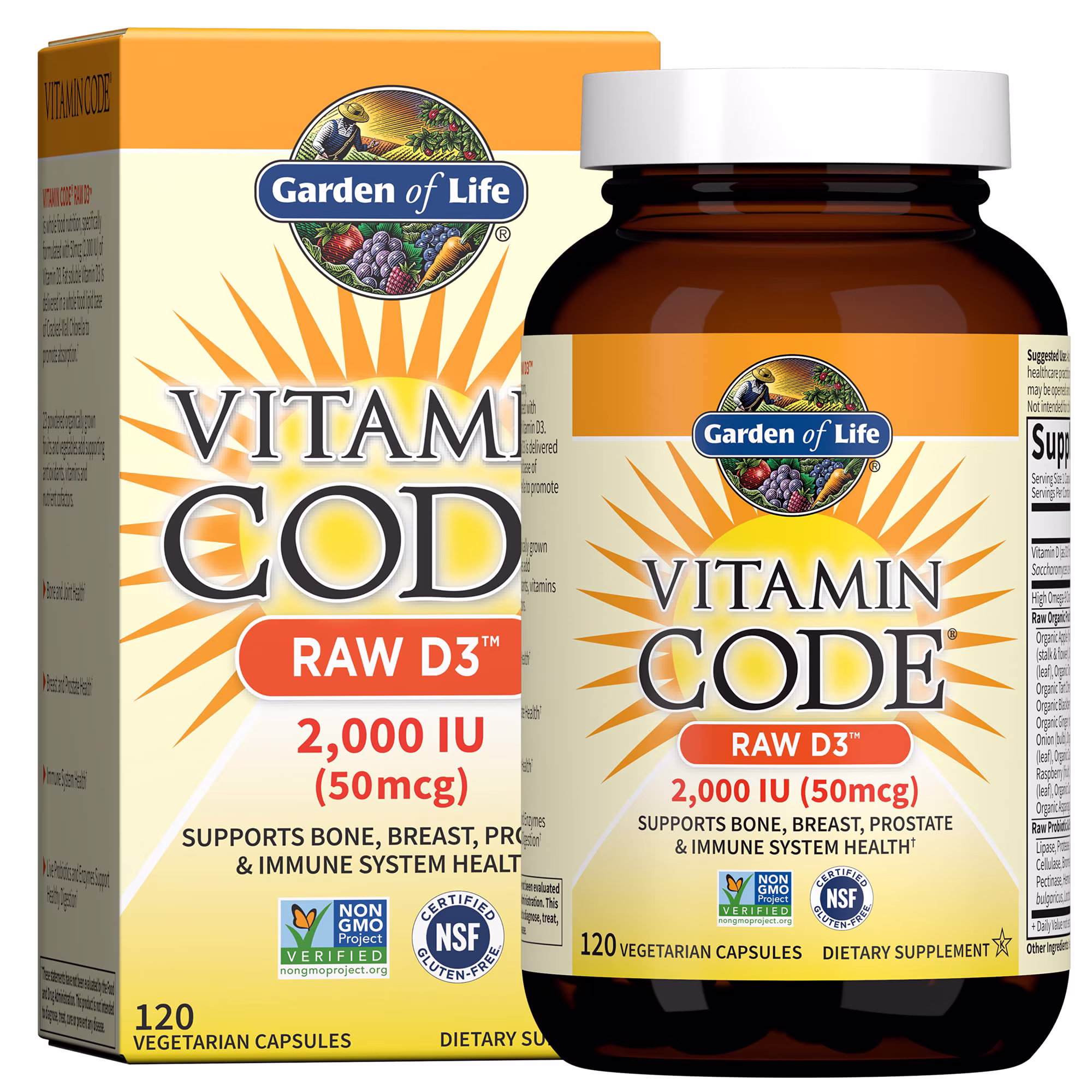 Garden Of Life - Vitamin Code Raw D3 – Garden Of Life förpackning