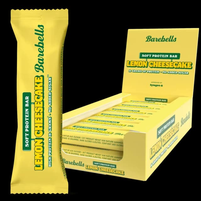 Barebells - Proteinbars - Mjuk citroncheesecake, 12 × 55 g – Barebells