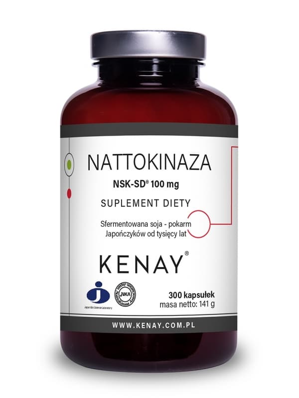Kenay - Nattokinas NSK-SD - 100 mg, 300 kapslar – förpackning