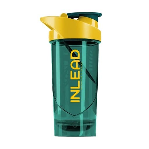 Inlead - Shaker med Shieldmixer - Grön och gul, 700 ml