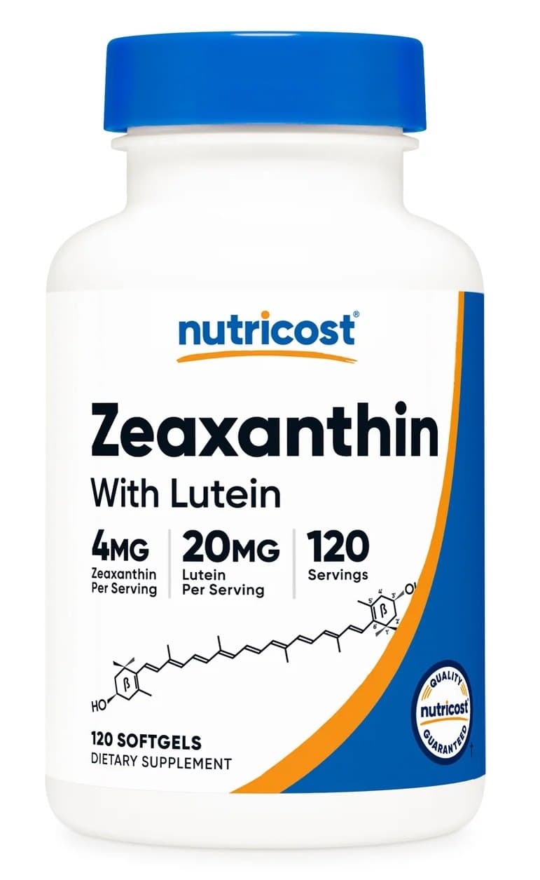 Nutricost - Zeaxanthin with Lutein – Nutricost förpackning